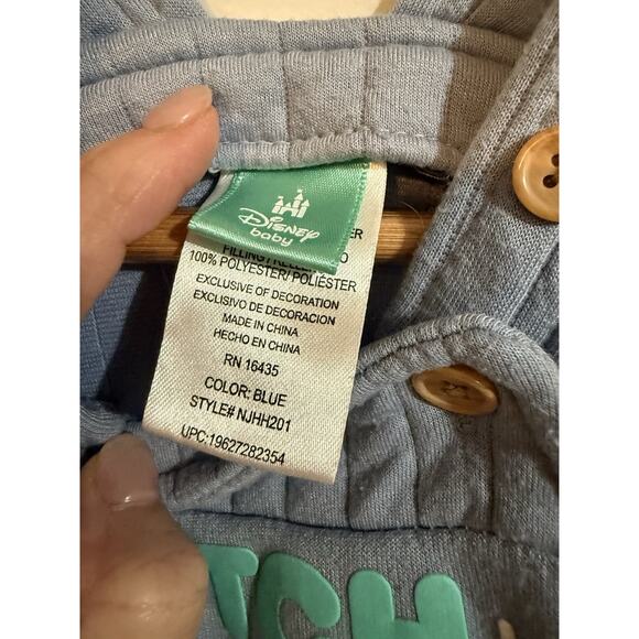 Disney Baby 12M (12 Months) Baby Unisex Stitch Aloha Snap Overalls - Picture 5 of 10